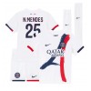 Paris Saint-Germain Nuno Mendes #25 Auswärtstrikot 2024-25 Kurzarm (+ kurze hosen)